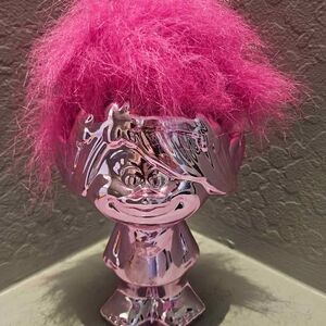 Trolls Metallic Pink Ceramic Poppy DreamWofks Piggy Bank Coin Bank